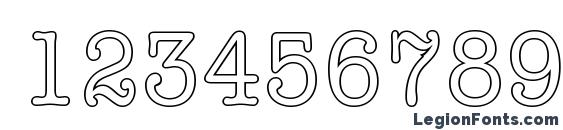 a OldTyperTitulNrOtl Font, Number Fonts