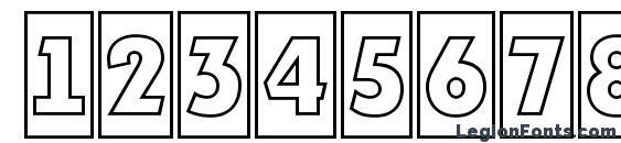 a PlakatTitulCmOtl Font, Number Fonts