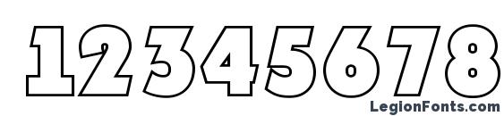 a PlakatTitulOtl ExtraBold Font, Number Fonts