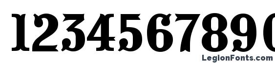 a PresentumCps Font, Number Fonts