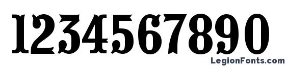 a PresentumCpsNr Font, Number Fonts