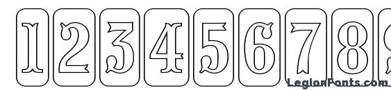 a PresentumNrCmDcOtl Font, Number Fonts