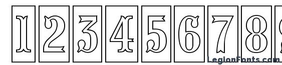 a PresentumNrCmOtl Font, Number Fonts