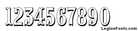 a PresentumNrSh Font, Number Fonts
