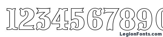 a PresentumOtl Font, Number Fonts