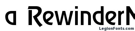 a RewinderMedium font, free a RewinderMedium font, preview a RewinderMedium font