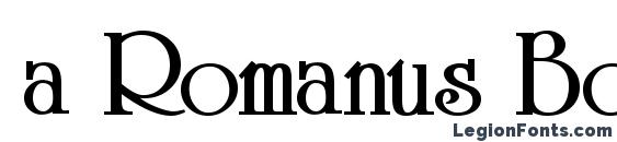 a Romanus Bold font, free a Romanus Bold font, preview a Romanus Bold font