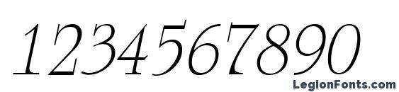 a Romanus Italic Font, Number Fonts