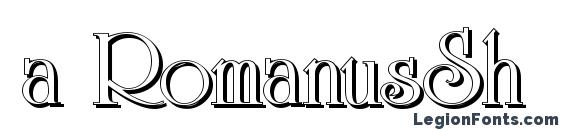 a RomanusSh font, free a RomanusSh font, preview a RomanusSh font