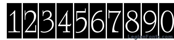 a RomanusTitulCm Font, Number Fonts