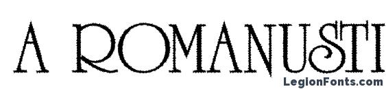 a RomanusTitulRg Font
