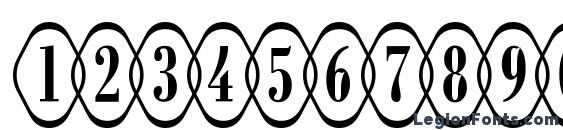 a RombyRndOtlOvl Font, Number Fonts