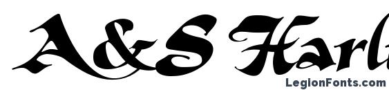 A&S Harliquin font, free A&S Harliquin font, preview A&S Harliquin font