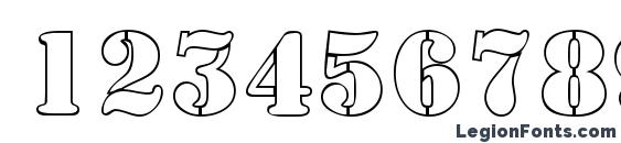 a SamperOtl Font, Number Fonts