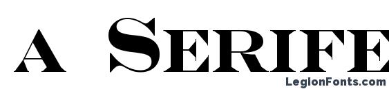 a SeriferCps Bold Font