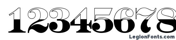 a SeriferTitulB&W Bold Font, Number Fonts