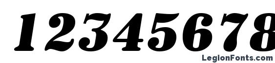 a SignboardCps BoldItalic Font, Number Fonts