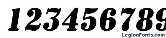 a SignboardCpsNr BoldItalic Font, Number Fonts