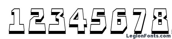 a SimplerPrspSh Font, Number Fonts