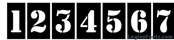 a StamperCm Font, Number Fonts