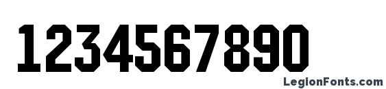 a Technics DemiBold Font, Number Fonts