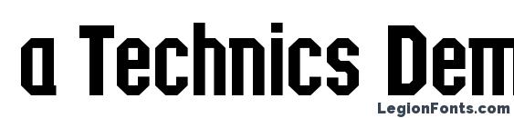 a Technics DemiBold Font