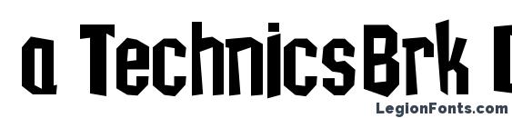 a TechnicsBrk DemiBold Font