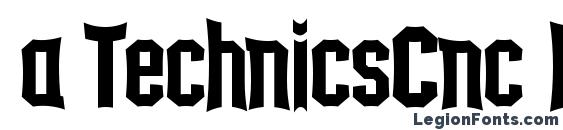 a TechnicsCnc DemiBold Font
