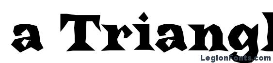 a TrianglerBrk Font