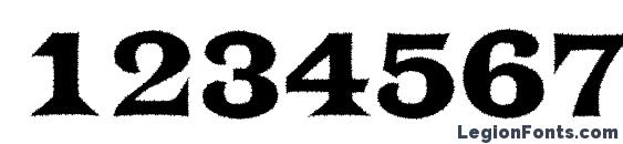 a TrianglerRgh Font, Number Fonts