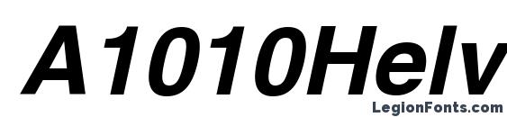 A1010Helvetika Bold Italic Font