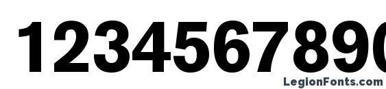 A750 Sans Bold Font, Number Fonts