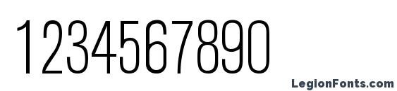A750 Sans Cd Light Regular Font, Number Fonts