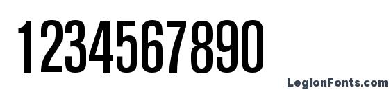 A750 Sans Cd Medium Regular Font, Number Fonts