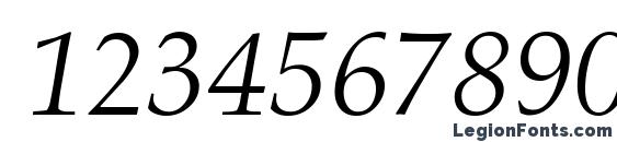 A760 Roman Italic Font, Number Fonts