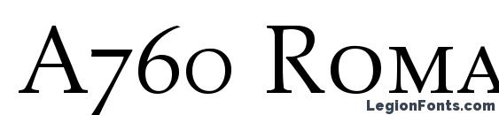 A760 Roman Smc Regular Font