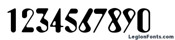 A770 Deco Regular Font, Number Fonts