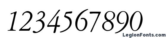 A771 Roman Italic Font, Number Fonts