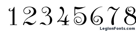 A780 Deco Regular Font, Number Fonts