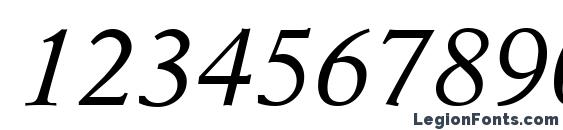 A831 Roman Italic Font, Number Fonts