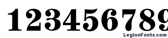 A850 Roman Bold Font, Number Fonts