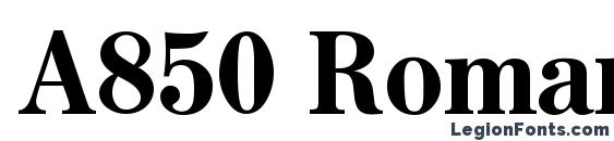 A850 Roman Medium Regular Font