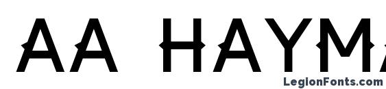 AA Haymaker font, free AA Haymaker font, preview AA Haymaker font