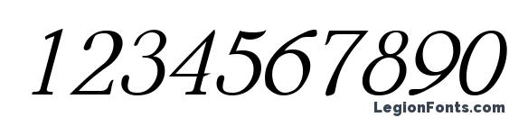 Aabced italic Font, Number Fonts