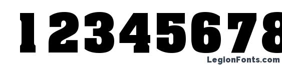 Aachen Bold BT Font, Number Fonts