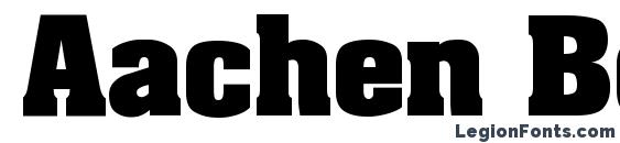 Шрифт Aachen Bold
