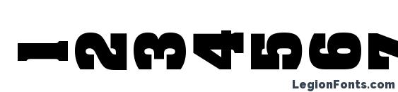 Aachen vertical Font, Number Fonts