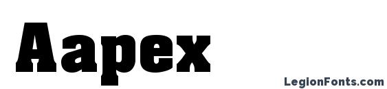 Aapex font, free Aapex font, preview Aapex font