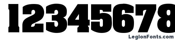 AardvarkBold Font, Number Fonts