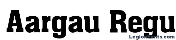 Шрифт Aargau Regular